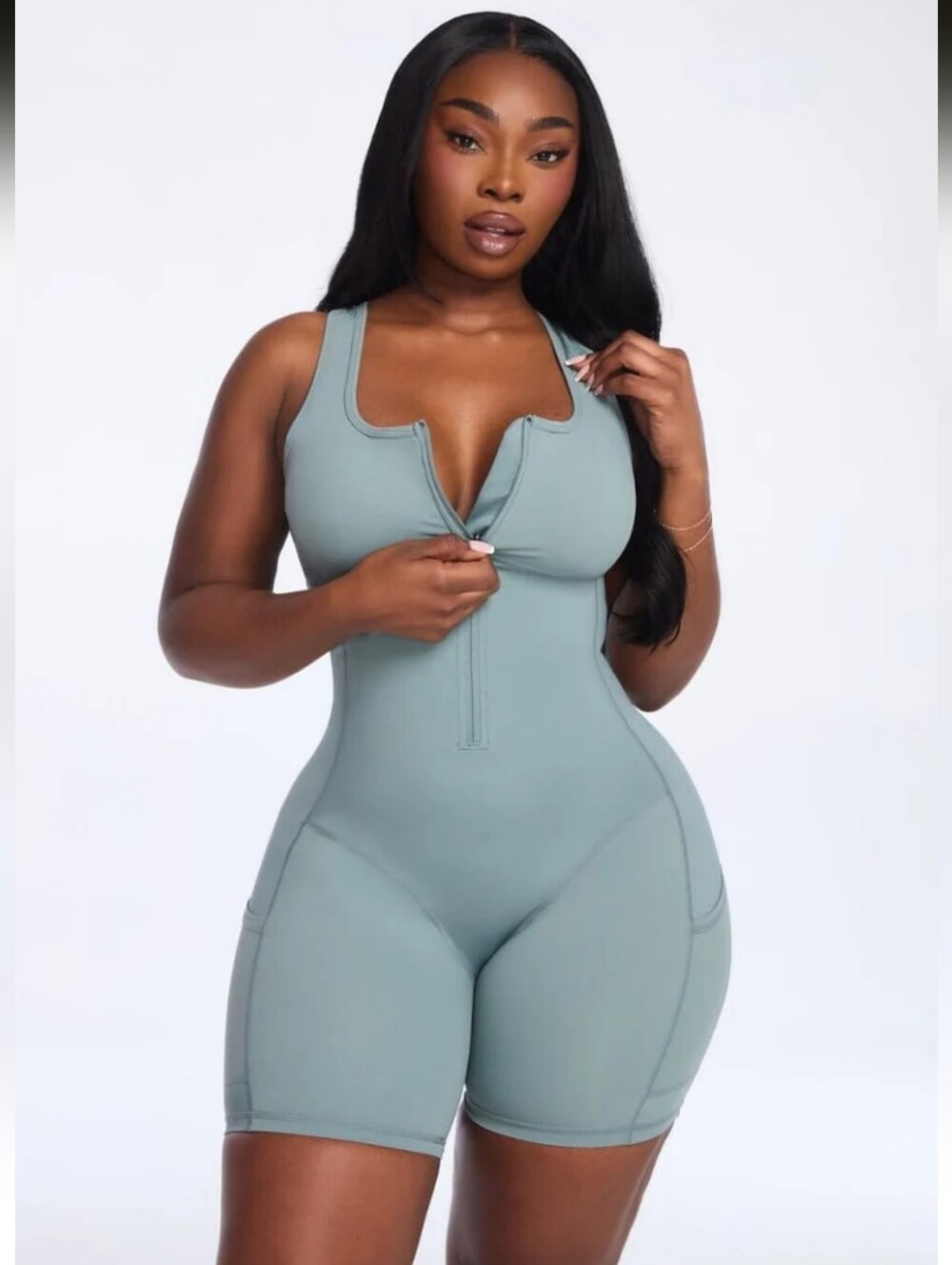 She's Waisted Sauna SculptCompression Romper- W